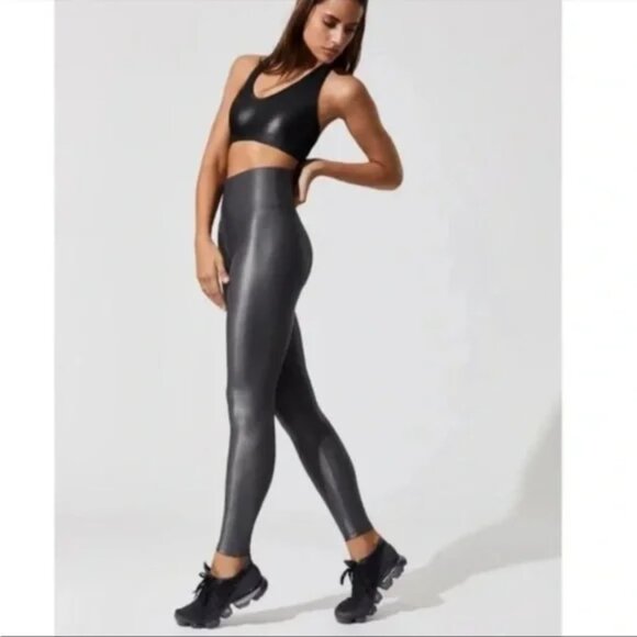 Carbon38 Pants - Carbon 38 High Rise Legging In Takara Shine Charcoal